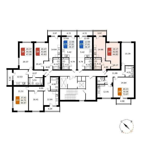 44,8 м², 1-комнатная квартира 8 372 376 ₽ - изображение 11