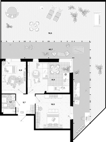 Квартира 178,8 м², 2-комнатная - изображение 2