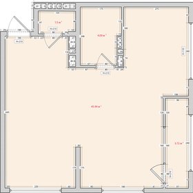 Квартира 53,2 м², 2-комнатная - изображение 1