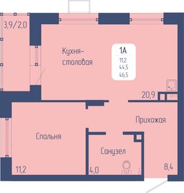 48 м², 2-комнатная квартира 4 280 000 ₽ - изображение 127