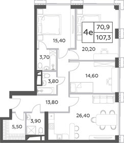 113 м², 4-комнатная квартира 47 000 000 ₽ - изображение 66