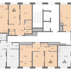 Квартира 61,7 м², 2-комнатная - изображение 2