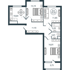 79,4 м², 3-комнатная квартира 10 401 400 ₽ - изображение 113