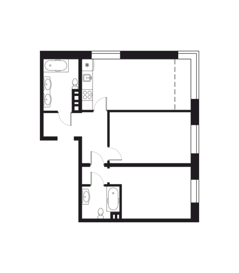 73,4 м², 3-комнатная квартира 15 027 336 ₽ - изображение 1