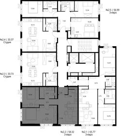 46,4 м², 1-комнатные апартаменты 16 425 600 ₽ - изображение 44
