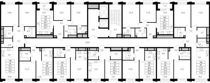 Квартира 36,6 м², 2-комнатная - изображение 2