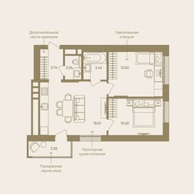 60 м², 2-комнатная квартира 10 290 000 ₽ - изображение 19