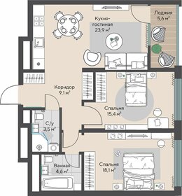 78,3 м², 2-комнатная квартира 22 500 000 ₽ - изображение 60