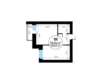 40,2 м², 1-комнатная квартира 4 060 096 ₽ - изображение 71