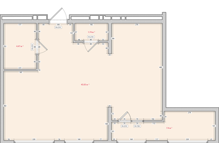 Квартира 57,8 м², 2-комнатная - изображение 1