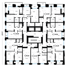 Квартира 61,4 м², 2-комнатная - изображение 2