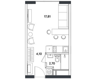 25 м², квартира-студия 5 000 000 ₽ - изображение 78