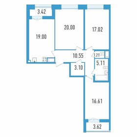 22,2 м², апартаменты-студия 5 942 434 ₽ - изображение 103