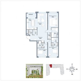 Квартира 160,4 м², 4-комнатная - изображение 1