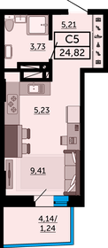 24,2 м², квартира-студия 3 876 800 ₽ - изображение 32