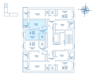 Квартира 36,8 м², 1-комнатная - изображение 2