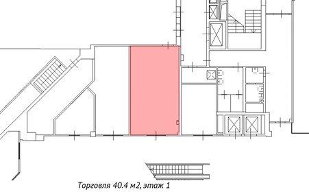 40,4 м², торговое помещение - изображение 5