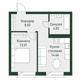 50,6 м², 1-комнатная квартира 5 950 000 ₽ - изображение 54