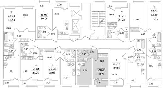 31,8 м², 1-комнатная квартира 9 731 000 ₽ - изображение 70