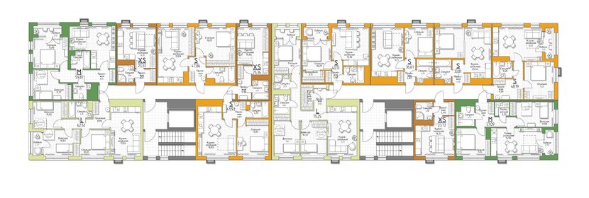 58,5 м², 3-комнатная квартира 3 500 000 ₽ - изображение 75