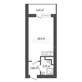 Квартира 23,6 м², студия - изображение 1