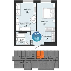 58,8 м², 2-комнатная квартира 4 000 000 ₽ - изображение 81