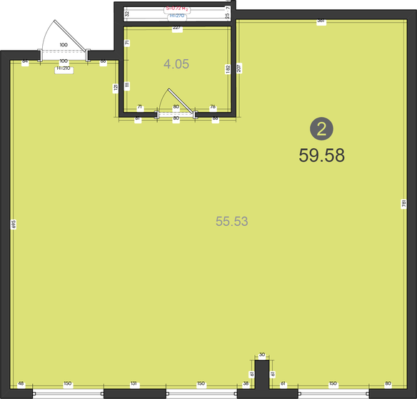 59,6 м², 2-комнатная квартира 8 162 460 ₽ - изображение 1