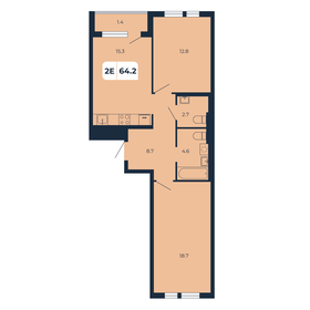 64,5 м², 2-комнатная квартира 6 900 000 ₽ - изображение 27