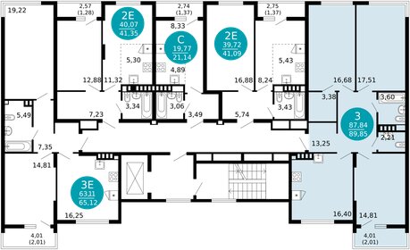 Квартира 89,9 м², 3-комнатная - изображение 2