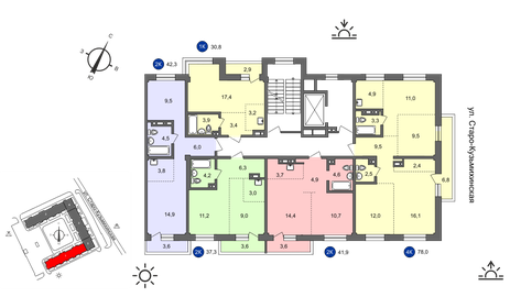 38 м², квартира-студия 5 199 000 ₽ - изображение 15