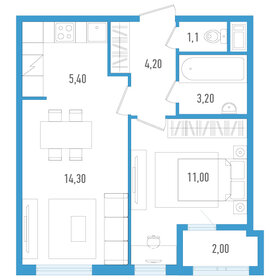 39 м², квартира-студия 7 098 000 ₽ - изображение 61