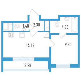 33 м², 1-комнатная квартира 7 431 750 ₽ - изображение 9