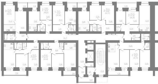 57,7 м², 2-комнатная квартира 4 650 000 ₽ - изображение 63