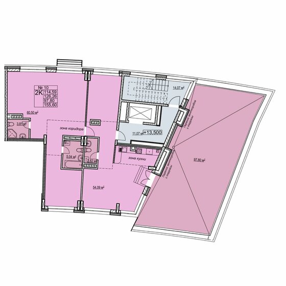 155,6 м², 5-комнатная квартира 59 900 000 ₽ - изображение 1