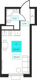 Квартира 23,3 м², 1-комнатная - изображение 1