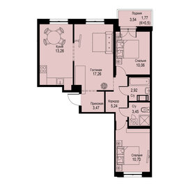 68,1 м², 3-комнатная квартира 13 483 800 ₽ - изображение 1