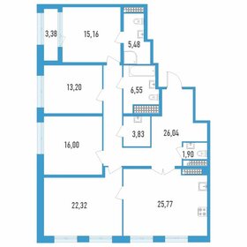 139,3 м², 4-комнатная квартира 36 917 152 ₽ - изображение 12