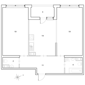 Квартира 71 м², 2-комнатная - изображение 1
