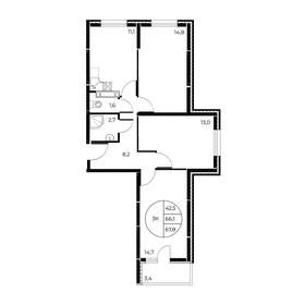 98 м², 4-комнатная квартира 9 800 000 ₽ - изображение 22