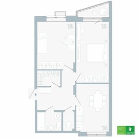 Квартира 62,1 м², 2-комнатная - изображение 1