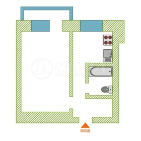 Квартира 32,3 м², 1-комнатная - изображение 5