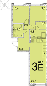 67,2 м², 2-комнатная квартира 5 990 000 ₽ - изображение 55