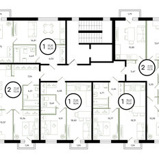 Квартира 52,7 м², 2-комнатная - изображение 2