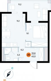 41,7 м², 1-комнатные апартаменты 10 800 487 ₽ - изображение 67