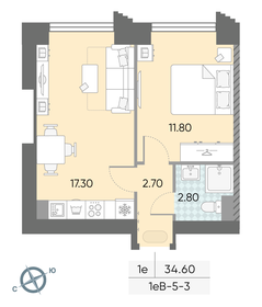 46,6 м², 2-комнатная квартира 11 100 000 ₽ - изображение 99