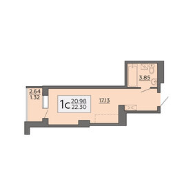 21,7 м², 1-комнатная квартира 2 021 820 ₽ - изображение 9