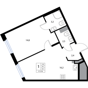 41,6 м², 2-комнатная квартира 6 800 000 ₽ - изображение 83