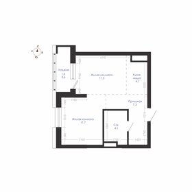 Квартира 40,5 м², 2-комнатная - изображение 1