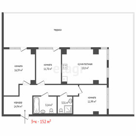 Квартира 152 м², 3-комнатные - изображение 2