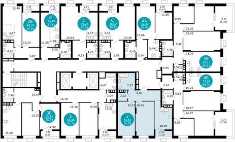 52 м², 2-комнатная квартира 13 200 000 ₽ - изображение 55